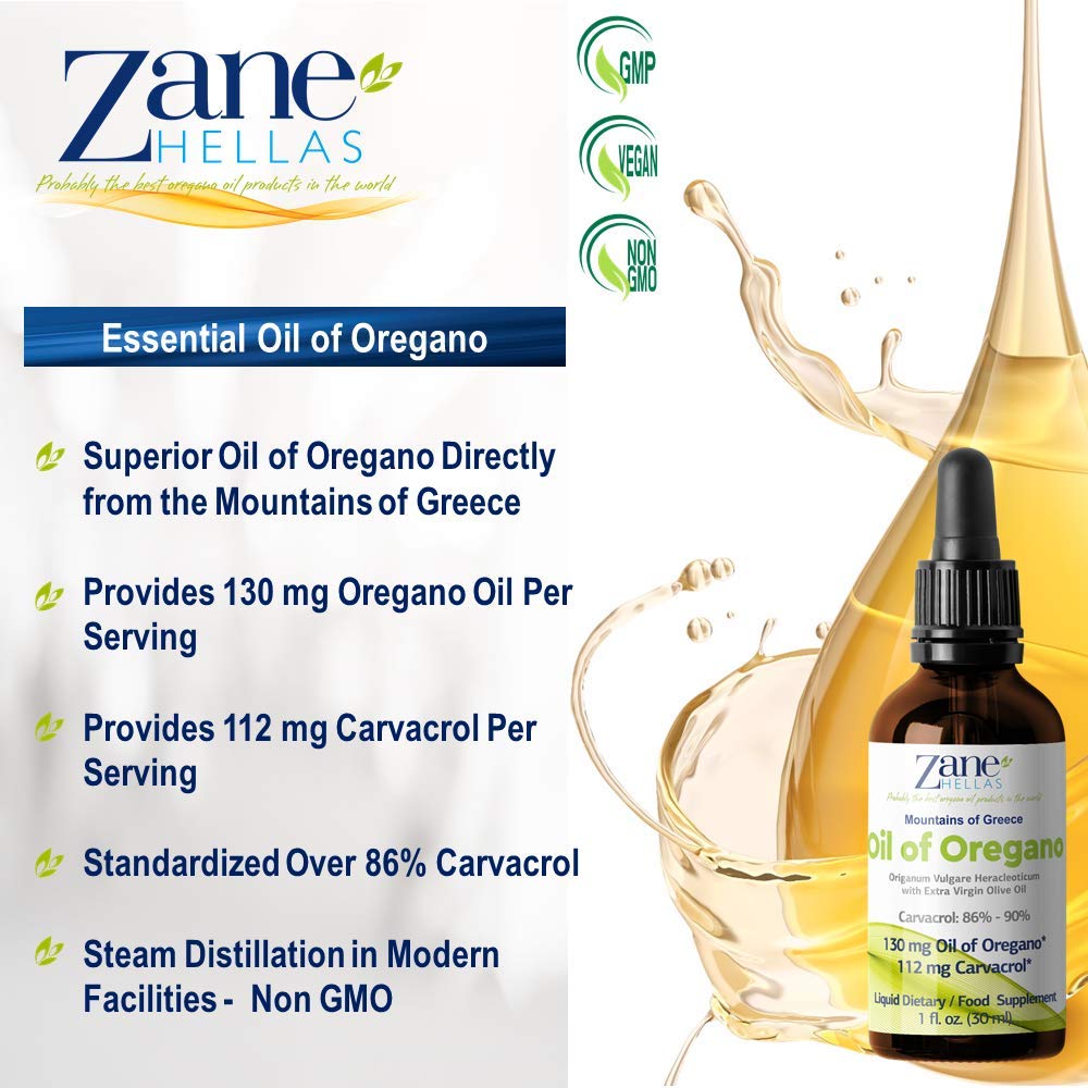 Dropper releasing oregano oil droplets for culinary use