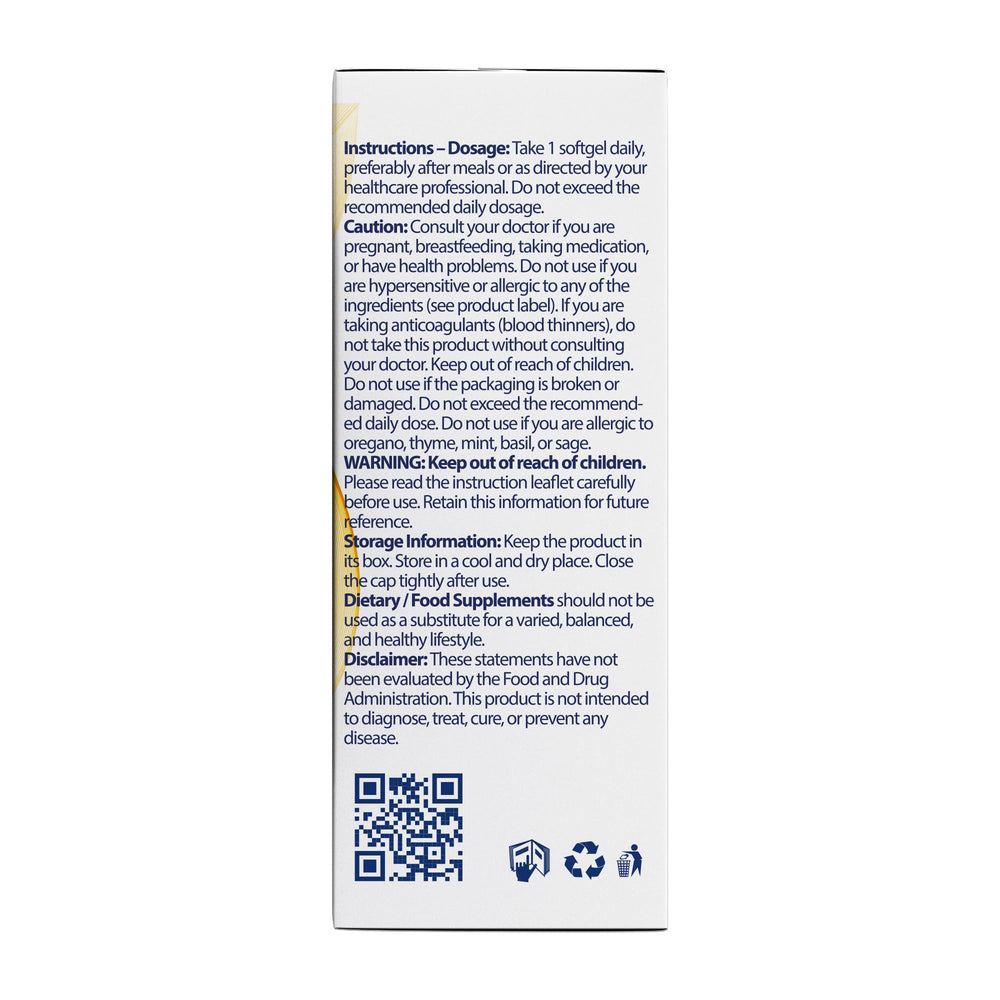 Zane VITALe bottle front promotes easy daily wellness with softgels.