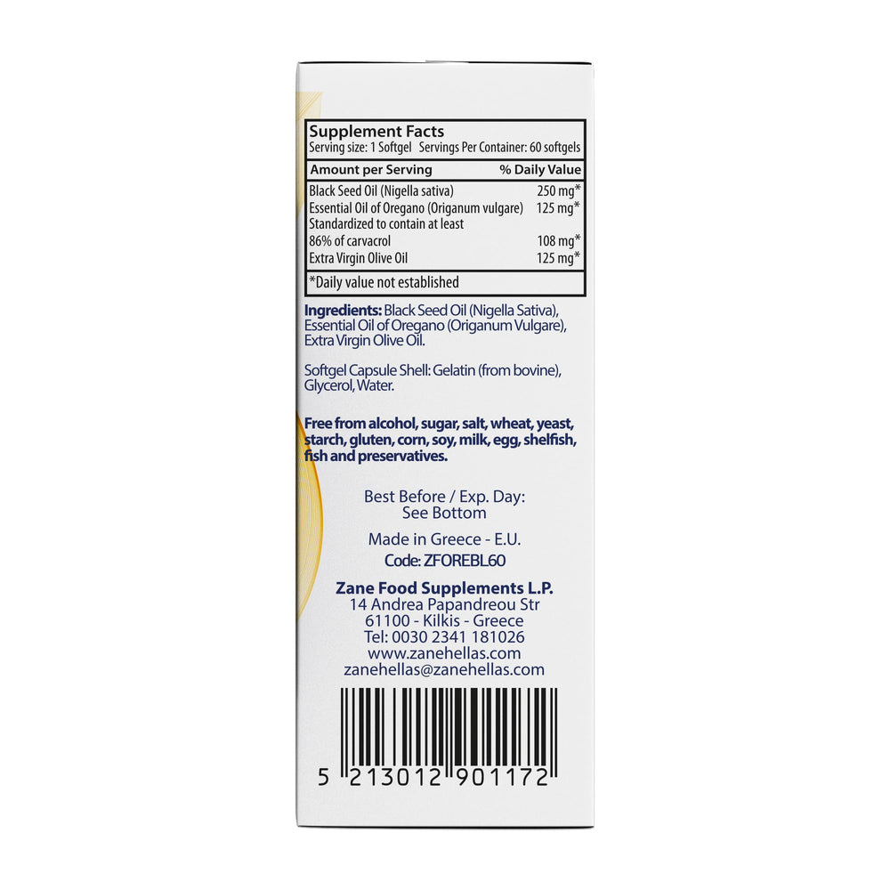 Zane VITALe softgels pour shot illustrates fast-absorbing design for quick use.