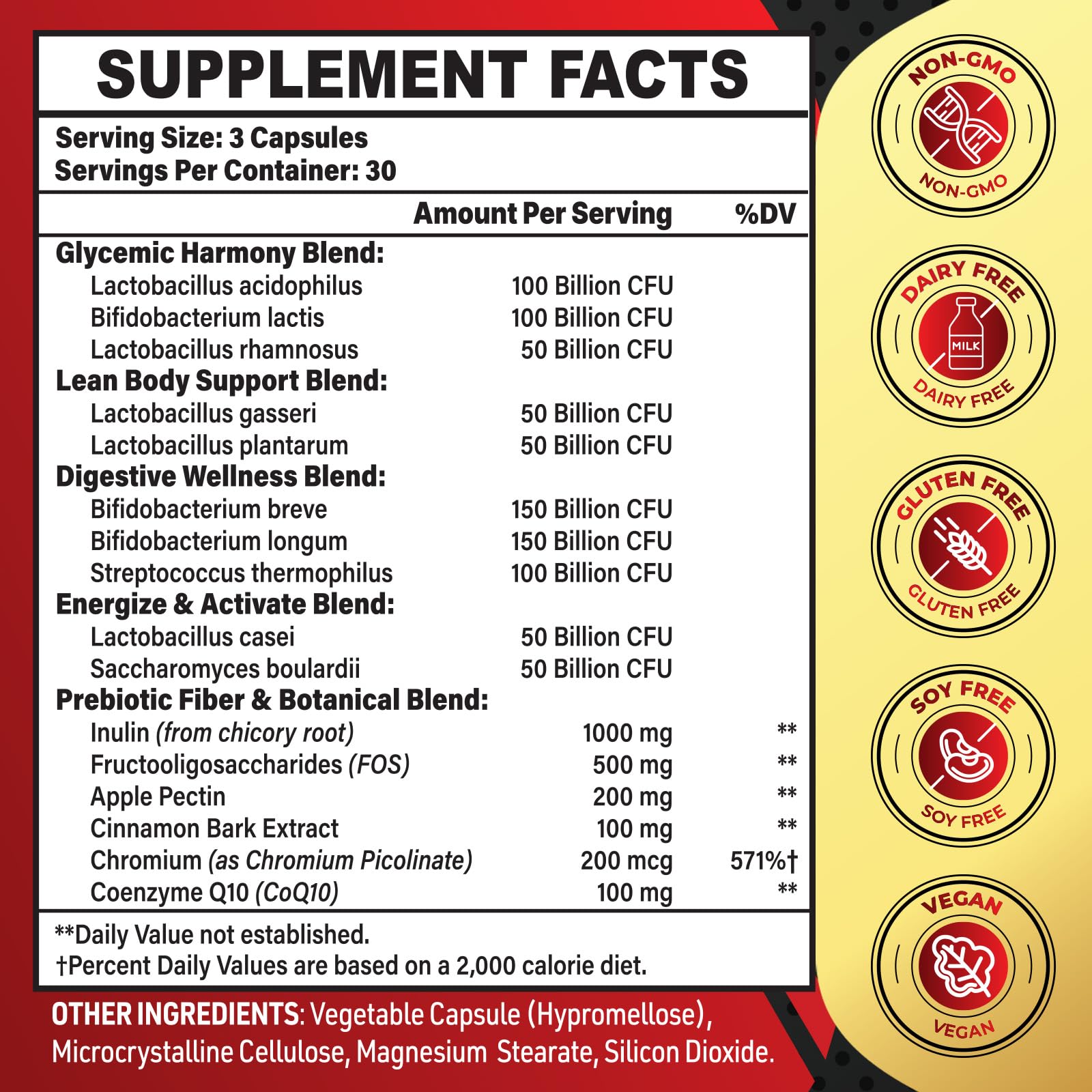 Zanleuds Probiotics 850Billion CFU capsules show strong gut support potential.