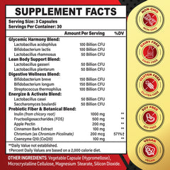 Zanleuds Probiotics 850Billion CFU capsules show strong gut support potential.