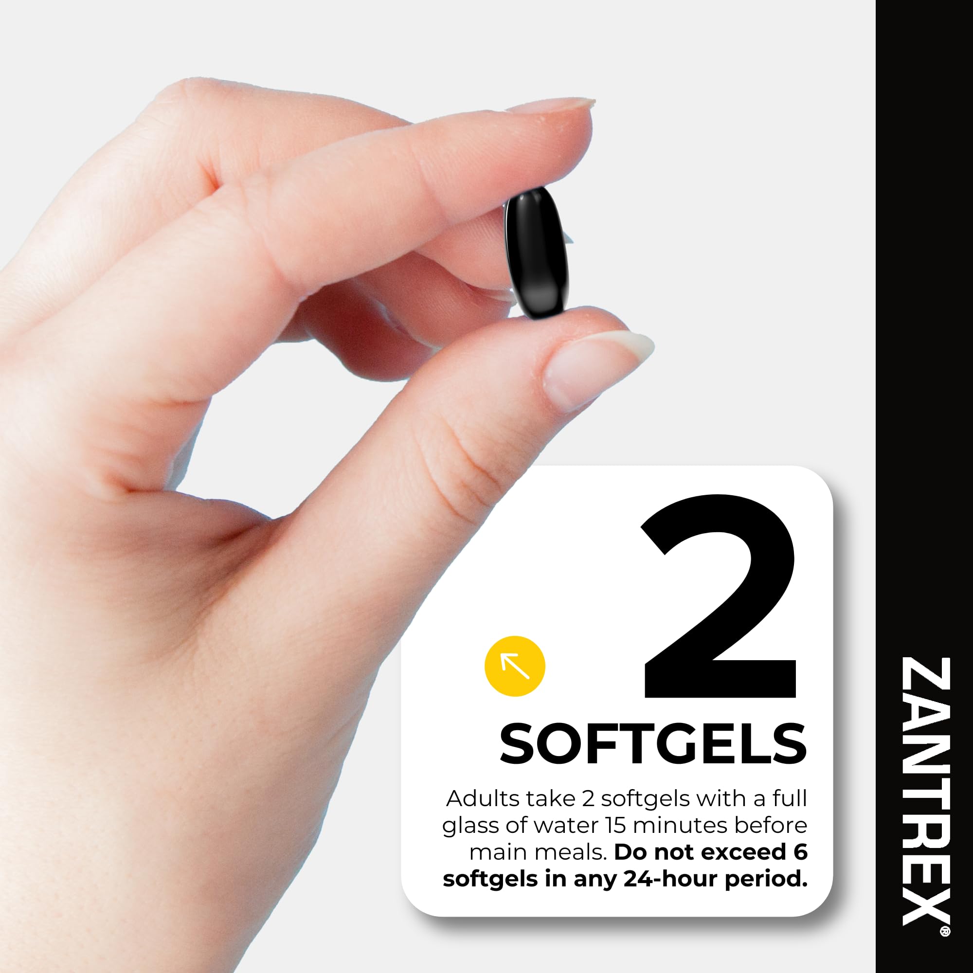Zantrex Black bottle encourages a simple daily weight-management routine.