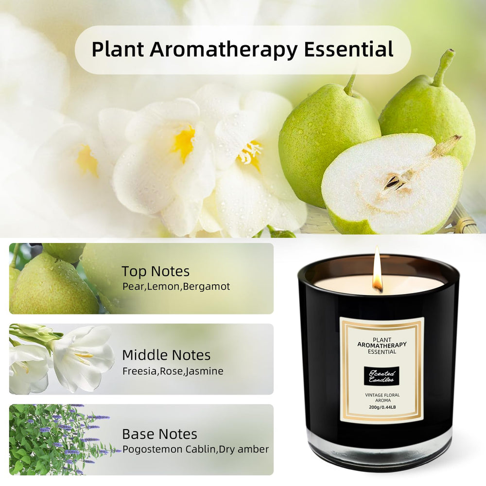 ZAPYHNG Freesia candle with frosted label enhances any room decor