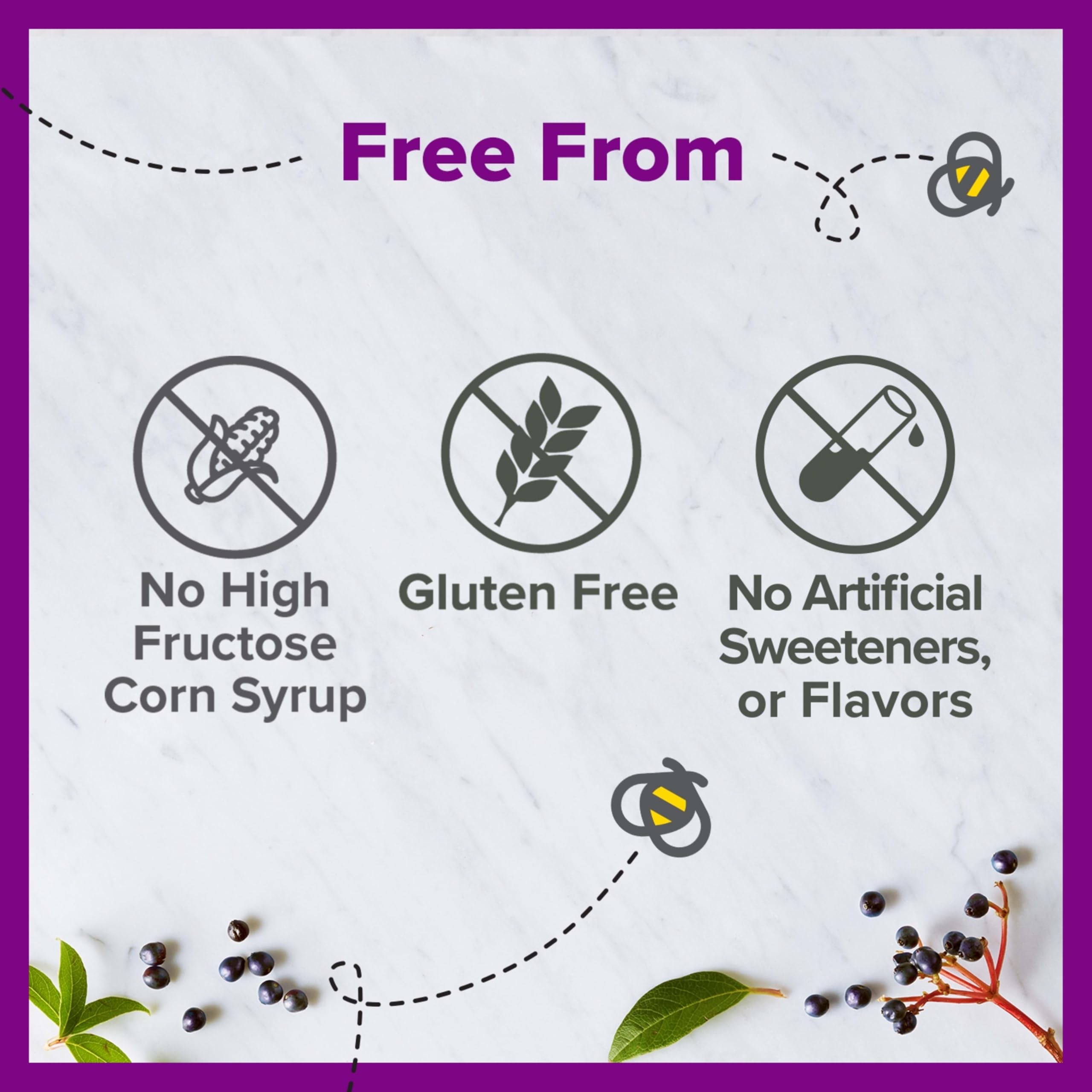Zarbee's Daily Immune Support bottle back label with ingredients