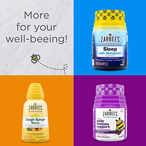Zarbee's Daily Immune Support bottle on kitchen counter