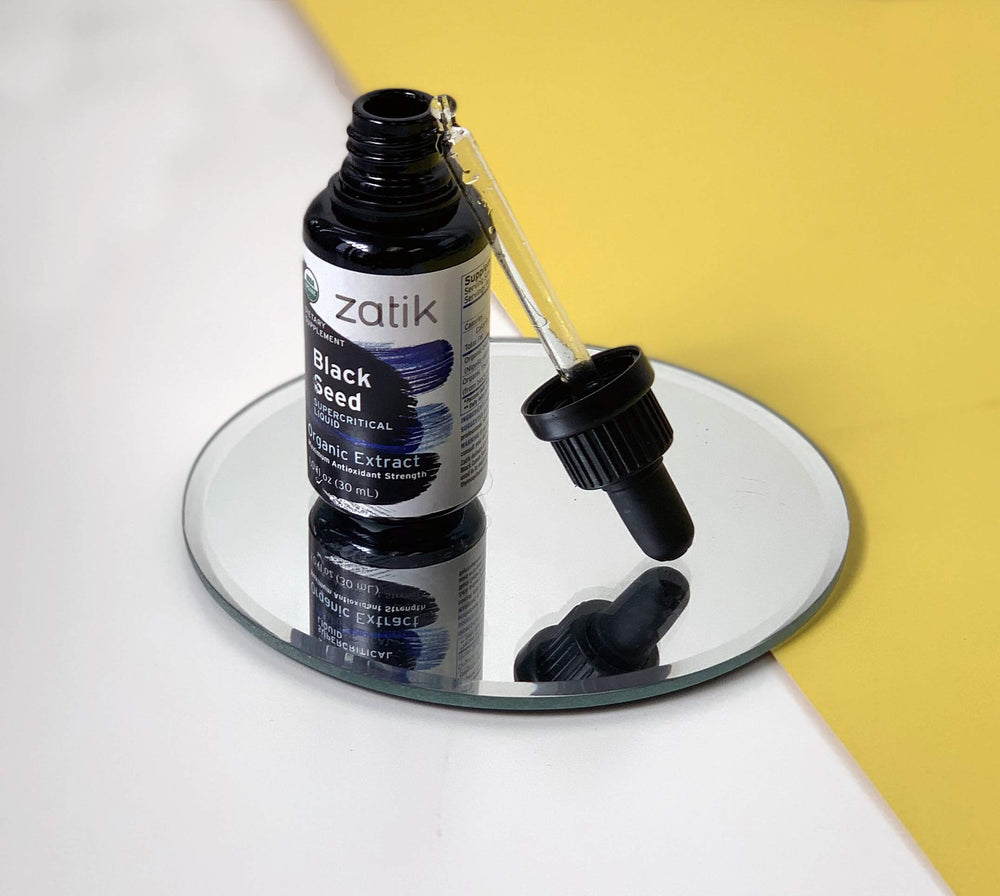 Close view of Egyptian black cumin seeds used in Zatik extract.