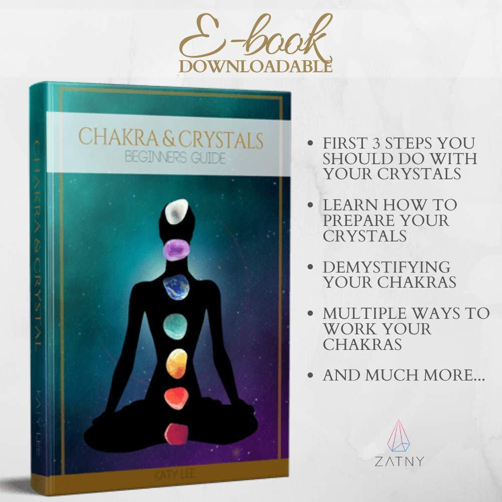 ZATNY reference card chakra guide highlights color associations and quick layout tips.