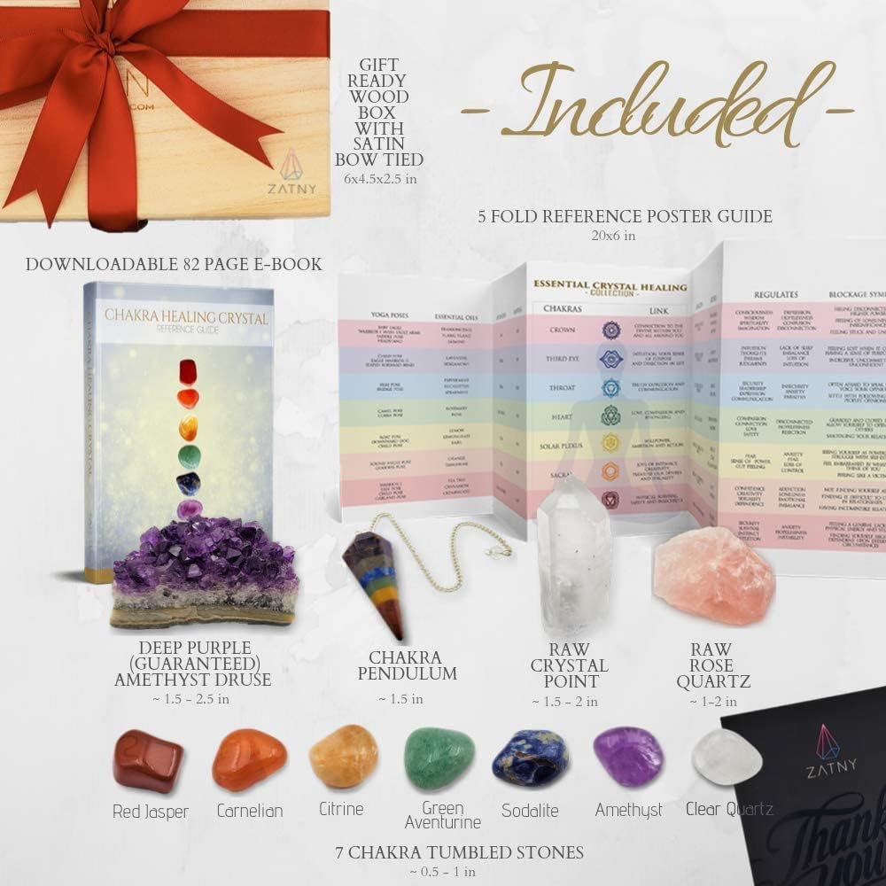 ZATNY seven chakra stones tumble for balanced energy