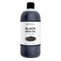 Zatural Black Seed Oil bottle pour showing convenient daily use.