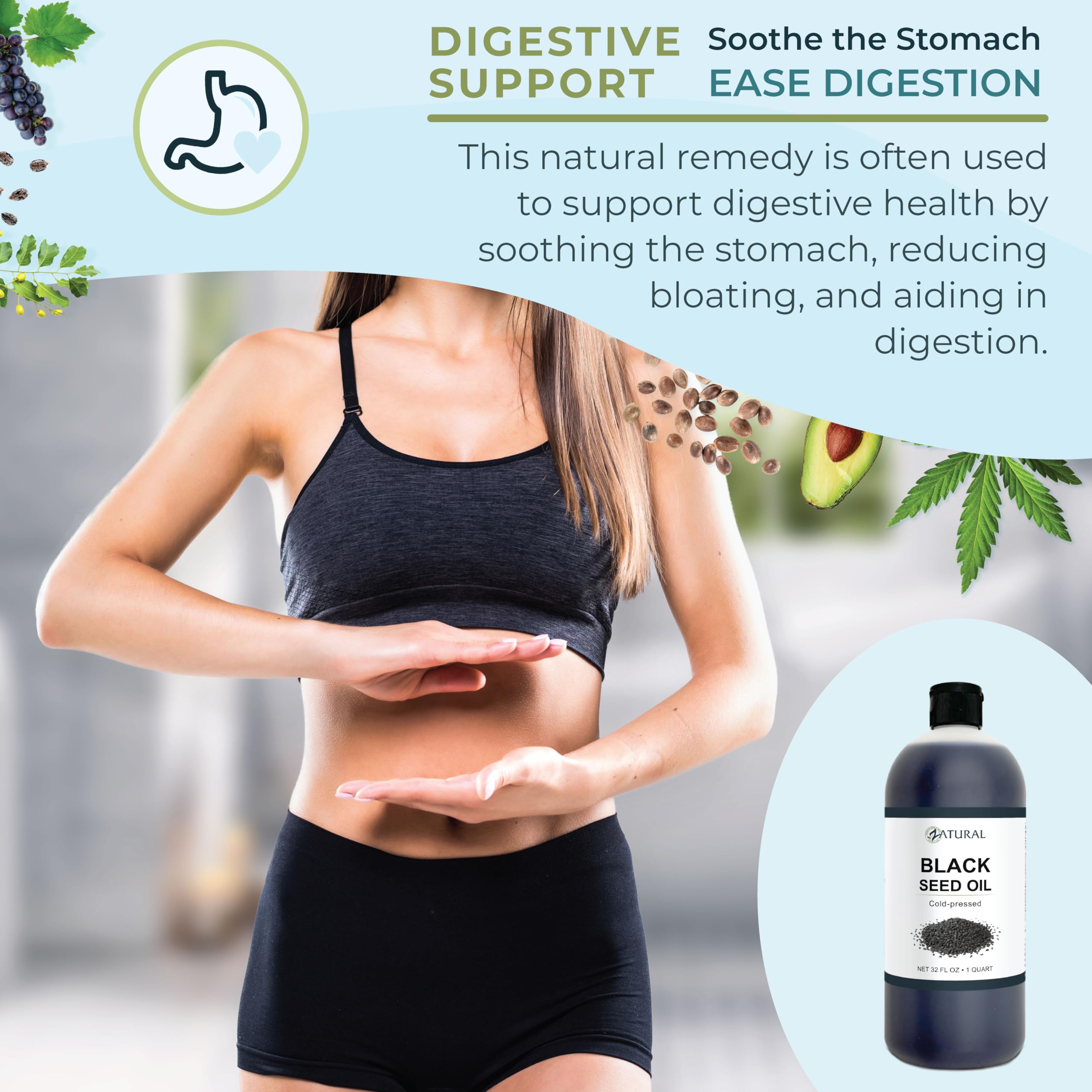 Zatural Black Seed Oil dressing application for meals and recipes.