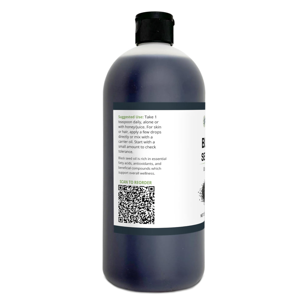 Zatural Black Seed Oil on kitchen counter ready for everyday use.