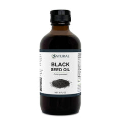 Zatural black seed oil pour spout ready for easy dosing.