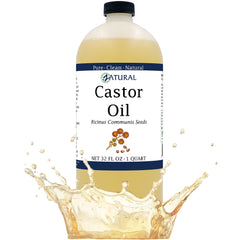 Zatural Castor Oil 32-oz bottle for convenient bulk use