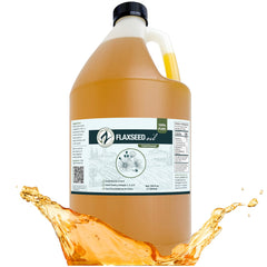 Zatural flaxseed oil bottle showing purity and cold-pressed quality for kitchen use.