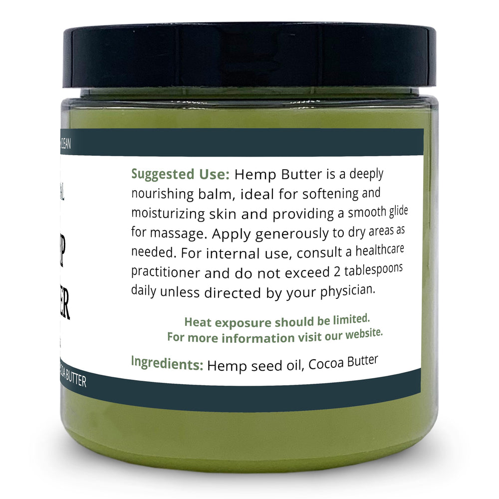 Hands smoothing Zatural Hemp Body Butter for calm skin.