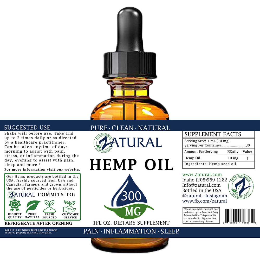 Pouring Zatural hemp oil from bottle for easy drizzle on meals.