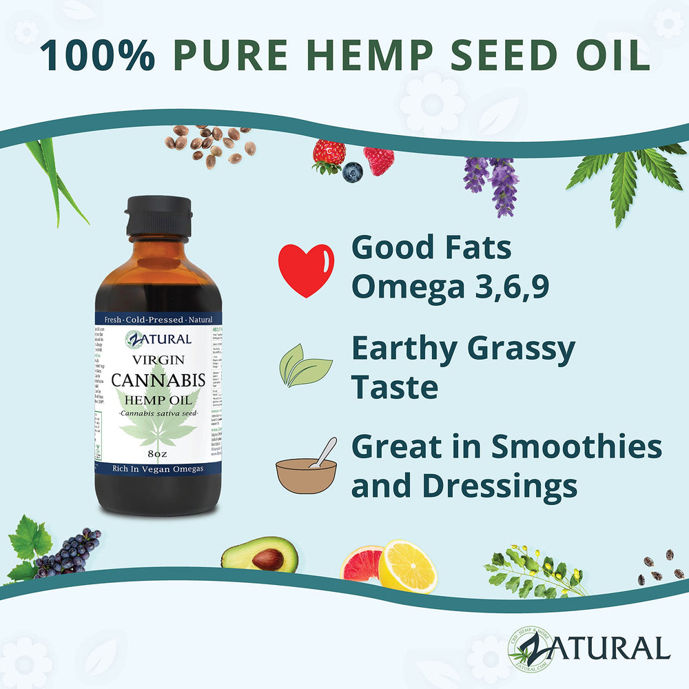 Zatural Hemp Oil used on skin or hair care routine.