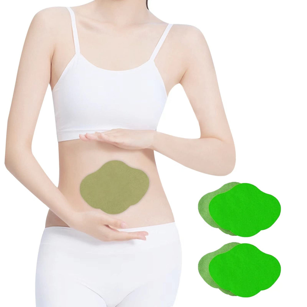 Zavonirae Belly Patch applied to the abdomen for comforting herbal warmth.