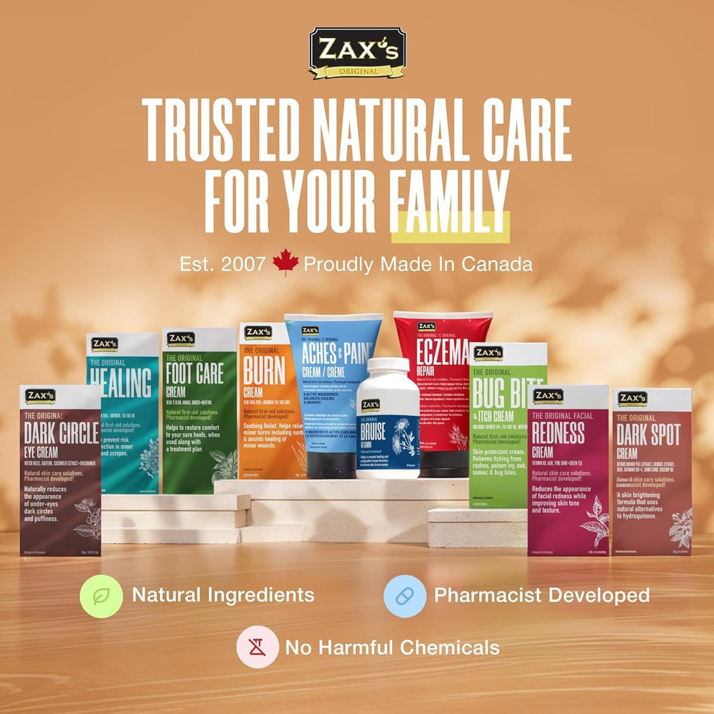 ZAX'S ORIGINAL Bruise Vitamin 2-Pack capsules close-up view
