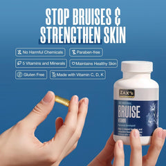 ZAX'S ORIGINAL Bruise Vitamin 2-Pack capsules ready for daily intake