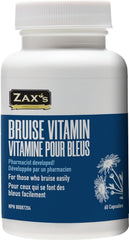 ZAX'S ORIGINAL Bruise Vitamins bottle front signaling daily skin resilience