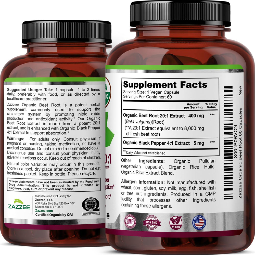 Total 60 capsules per bottle for convenient supplementation