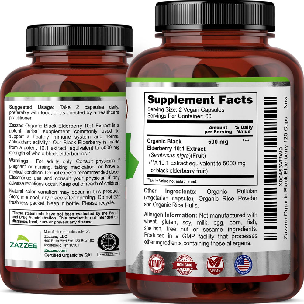 Zazzee bottle open with capsules pouring suggests easy daily dosing.