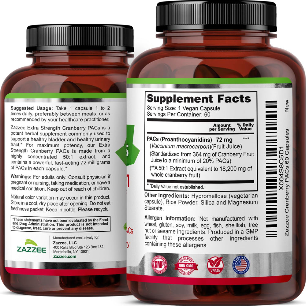 Vegan capsule on clean label highlighting allergen-free formulation.