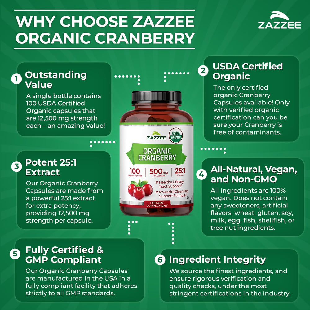 Zazzee Plant-based capsules—100% vegetarian, simple daily intake.
