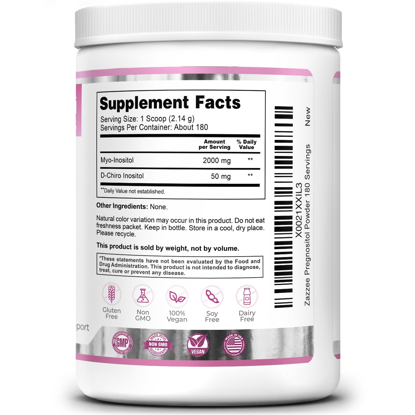 Vegan-friendly design of Zazzee Pregnostol for daily use.