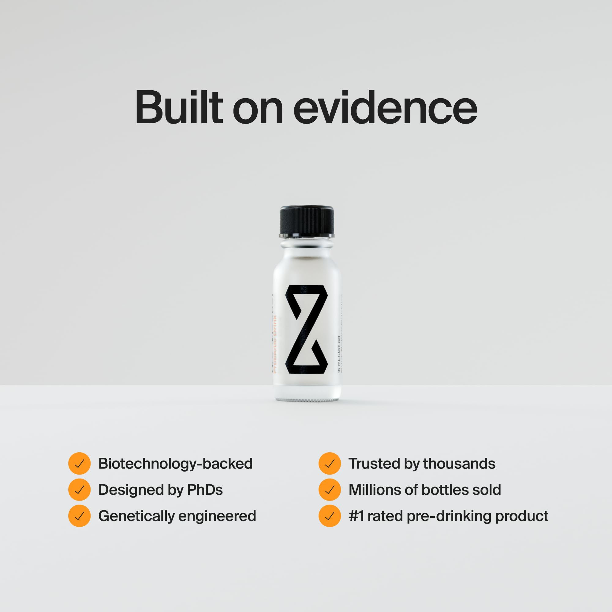 ZBiotics ingredients on table emphasizing engineered gut-targeting approach.