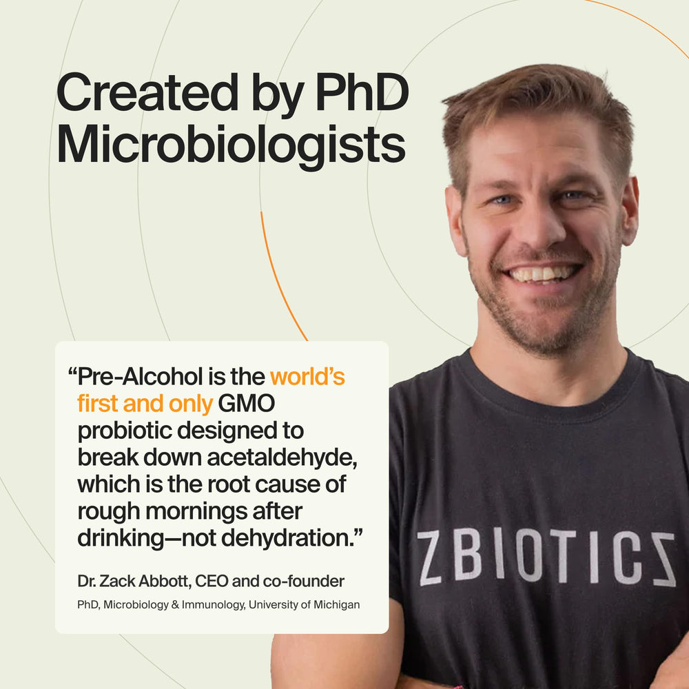 ZBiotics lab-science scene reinforces the science behind the probiotic concept.