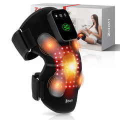 Zdatt red light knee therapy device powering on for at-home relaxation