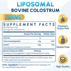 Zdoroviye liposomal bovine colostrum powder with scoop for easy daily dosing
