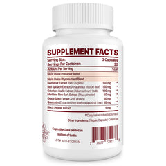 Zdoroviye Nitric Oxide capsules shown for easy daily dosage