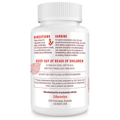 Zdoroviye Nitric Oxide label close-up, clear dosage and ingredients.