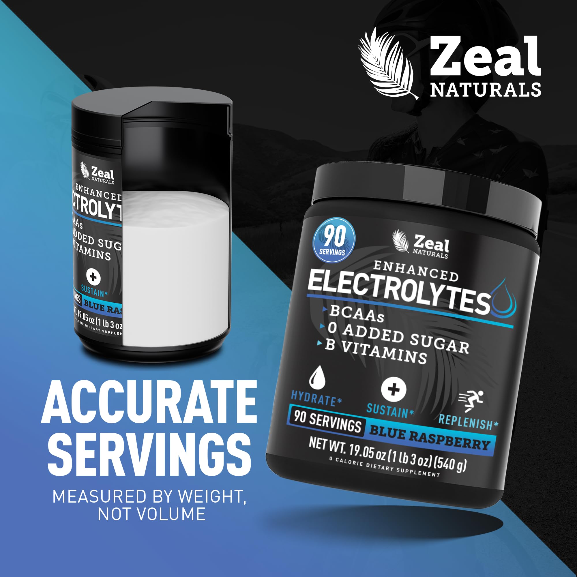 Zeal Electrolyte Powder ingredients label reveals Pink Himalayan Salt and mineral blend