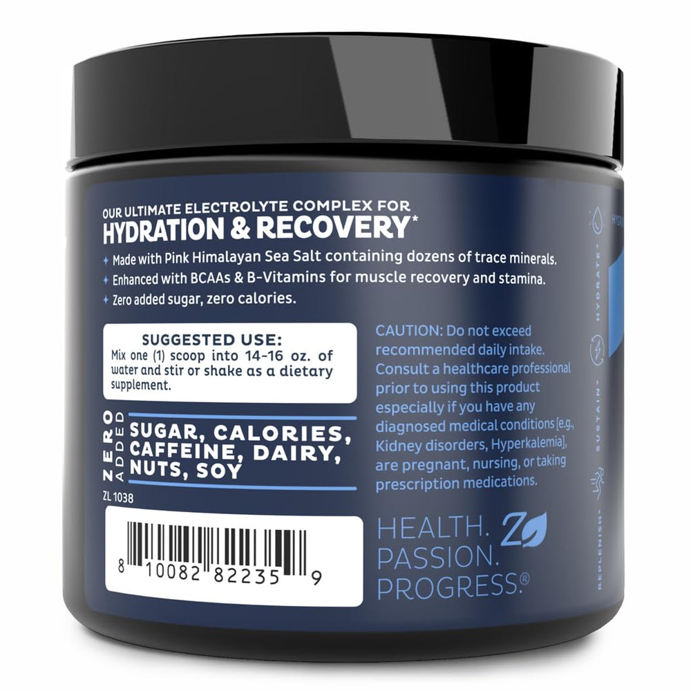 Zeal Electrolyte Powder placed on a gym bag for travel hydration.