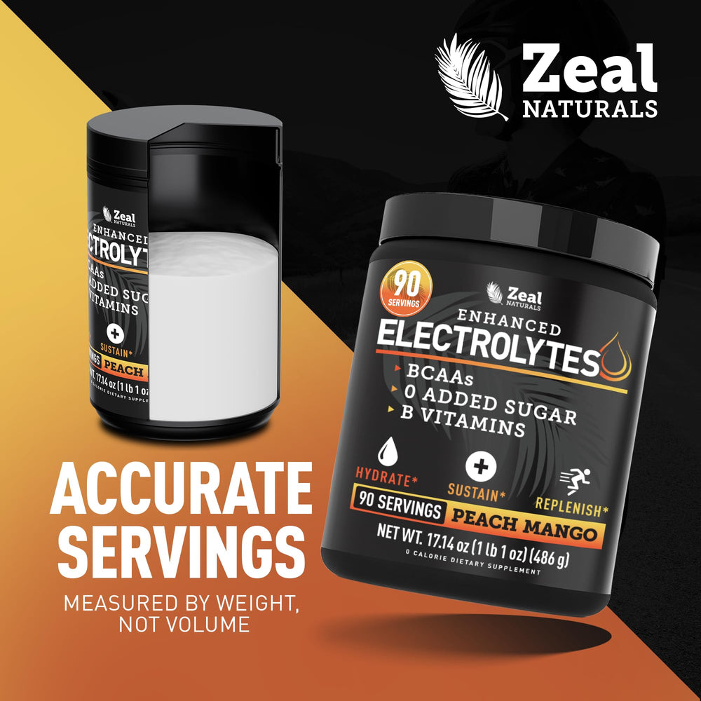 Pink Himalayan salt element in Zeal Electrolyte Powder signaling mineral balance.