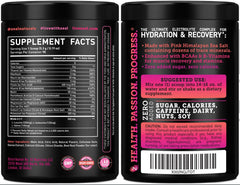 Zeal Electrolyte Powder in a glass reveals refreshing Raspberry Guava flavor