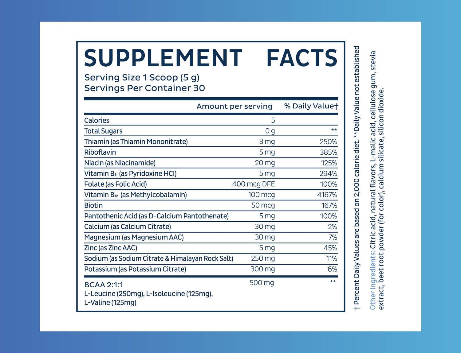 Zeal Electrolyte Powder label lists potassium, magnesium, zinc for balance.