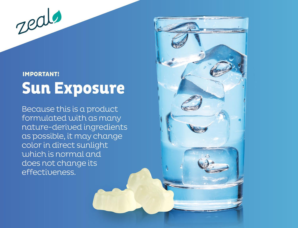 Tub with flavor swatches for Zeal Electrolyte Powder taste options.