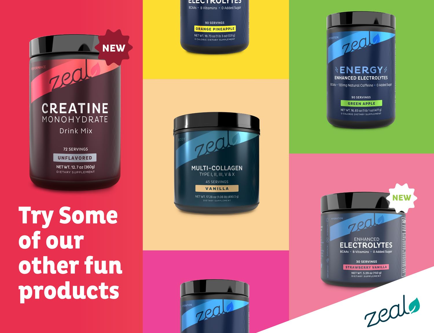 Zeal Naturals label highlights GMP quality and third-party testing for safety.