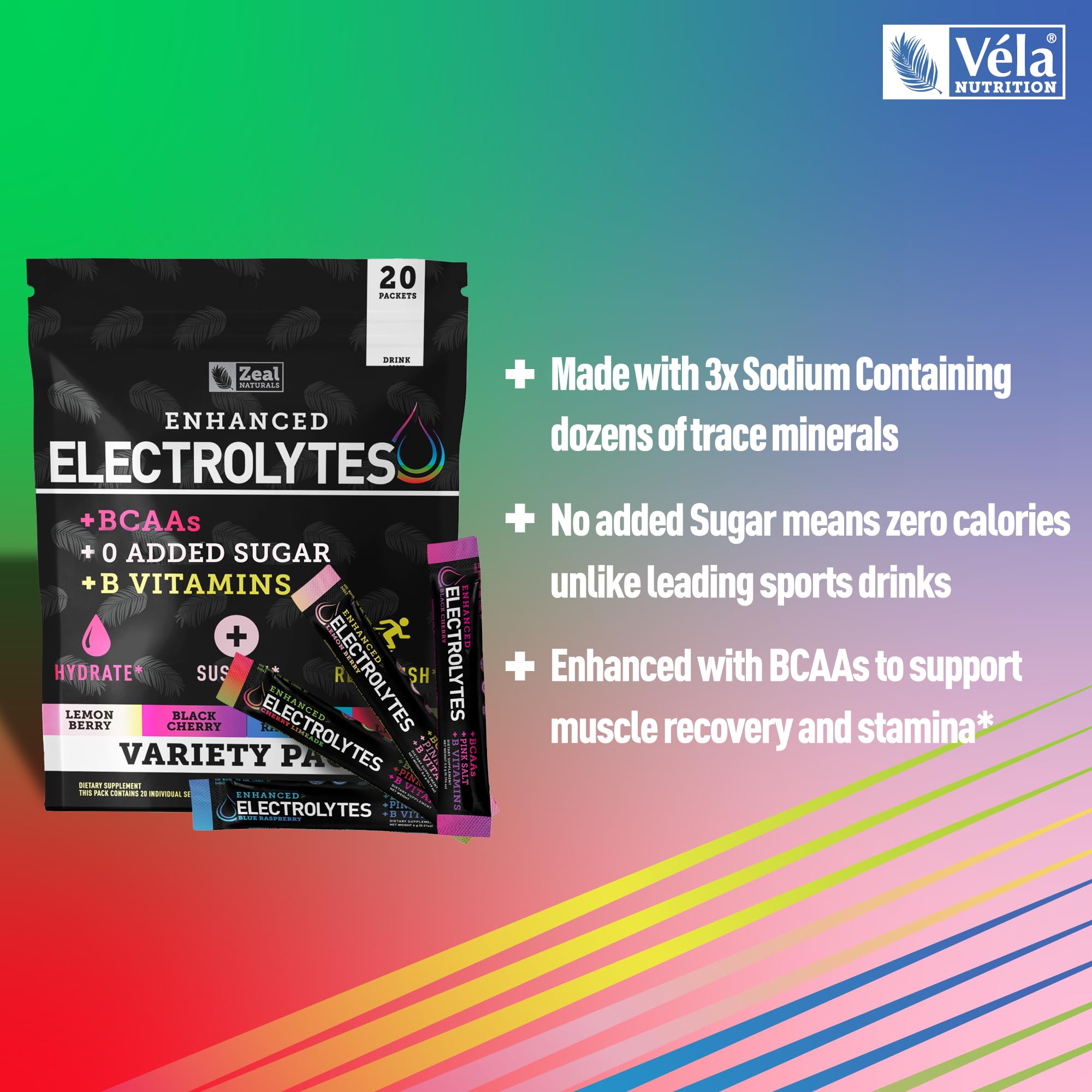 Zeal Naturals glass showing quick dissolve and hydration with electrolyte powder