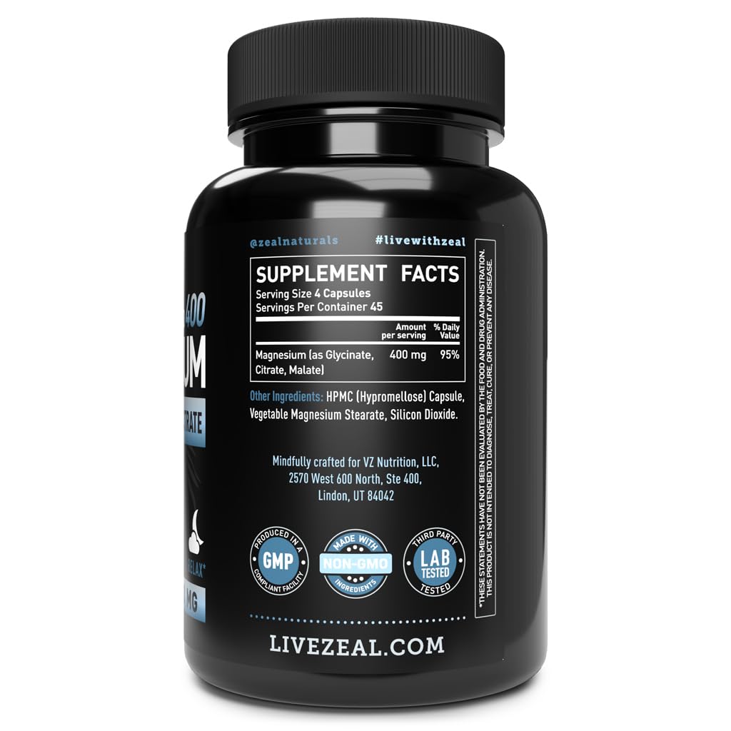 Zeal Naturals GMP seal on packaging signals quality and third-party testing.
