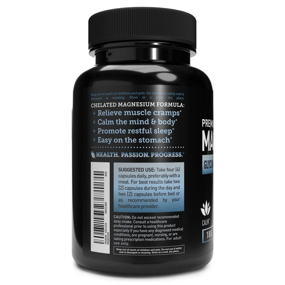 Zeal Naturals magnesium bottle beside water supports daily hydration and routine.