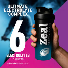 Mixed Zeal Electrolyte drink showing a refreshing, keto-friendly hydration option.