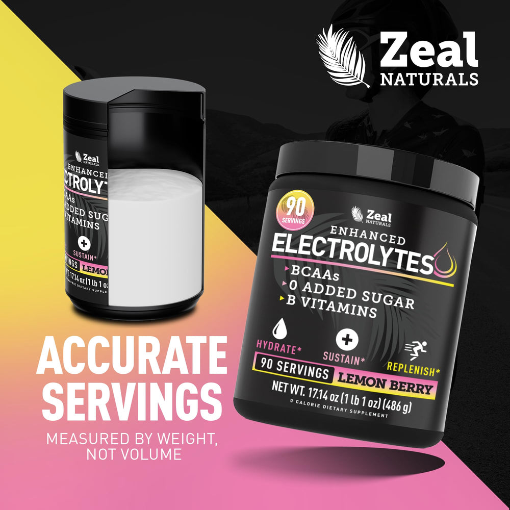 Zeal Electrolyte Powder zero sugar for sugar-free hydration