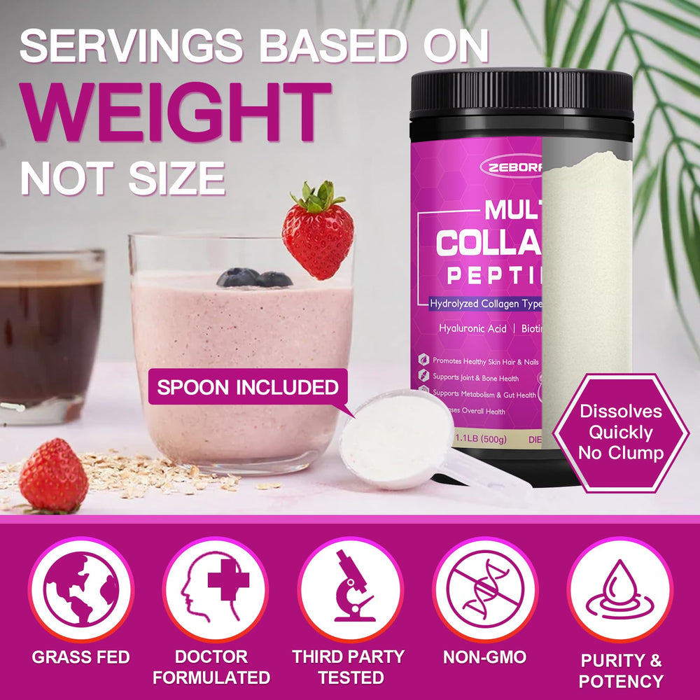 Lifestyle shot showing healthy hair and skin with ZEBORA collagen