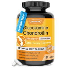 ZEBORA Glucosamina Condroitina: porción de 3000 mg para apoyo articular